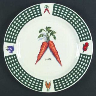 Tabletops Unlimited Fresh Vegetables Dinner Plate, Fine China Dinnerware   Cente