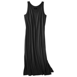 Mossimo Womens Plus Size Sleeveless V Neck Maxi Dress   Black 2