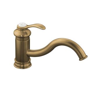 Kohler K 12175 bv Vibrant Brushed Bronze Fairfax Single control Kitchen Sink Faucet, Less Escutcheon And Sidespray