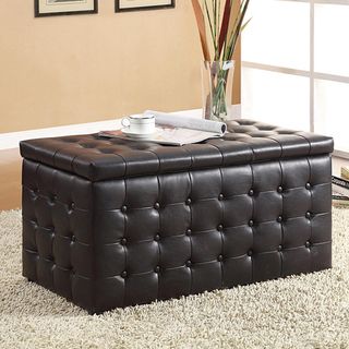 Mason Black Storage Bench And Two Cube