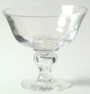 Tiffany Brittania Footed Dessert   Square Bowl, Air Bubble In Stem