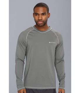UFC Veloce L/S Top Mens Long Sleeve Pullover (Gray)