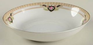 Royal Bayreuth Belmont Coupe Soup Bowl, Fine China Dinnerware   Brown Lined Band