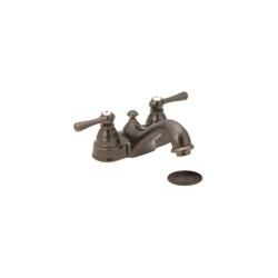 Moen Kingsley Oil Rubbed Bronze Two handle Bathroom Faucet With Drain Assembly