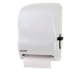 San Jamar Classic Paper Towel Dispenser, Wall Mount, 8 x 8 in Roll, Lever Action, White