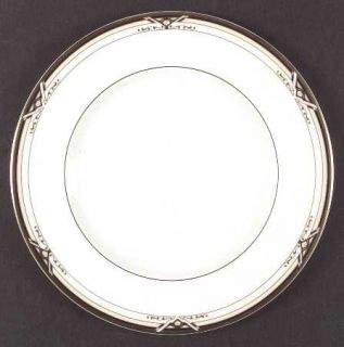 Royal Doulton Dumont Dinner Plate, Fine China Dinnerware   Black & Yellow Decor,