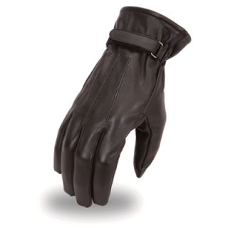 Mens First Classics Motorcycle Patrol Gloves   Black, XL, Model# FI128GL