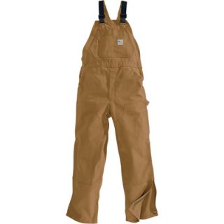 Carhartt� Flame Resistant Unlined Duck Bib Overall   Brown, 48in. Waist x 36in.