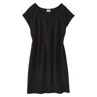 Merona Womens Crepe Shift Dress   Black   XL