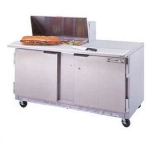 Beverage Air 60 in Sandwich Top Refrigerated Counter w/ 8 Pan Openings