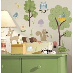 Roommates Woodland Animals Peel And Stick Wall Decals