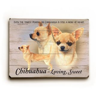 Artehouse Chihuahua Wooden Wall Art   20W x 14H in. Brown   0004 3056 26
