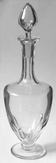 Baccarat Zurich (Cut) Decanter & Stopper   Cut Panels On Bowl, Multi Sided Stem