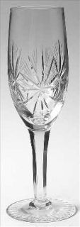 Unknown Crystal Unk4525 Fluted Champagne   Star/Fan Cut,Multisided Stem,Cut Foot