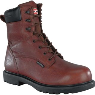 Iron Age Hauler 8In Waterproof EH Composite Toe Work Boot   Brown, Size 11 1/2