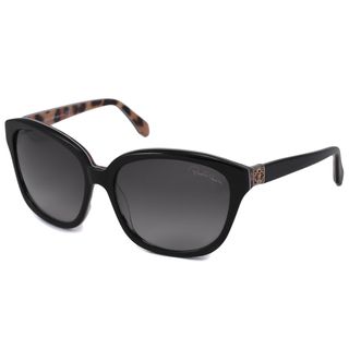 Roberto Cavalli Womens Rc733s Baros Black Rectangular Sunglasses