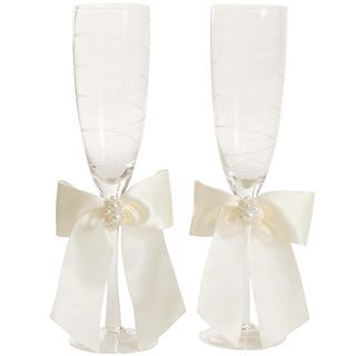 IVY LANE DESIGN Ivy Lane Design Charming Pearls Set of 2 Champagne Flutes