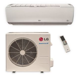 LG LS240HSV3 Ductless Air Conditioning, SingleZone Wall Mount Mini Split System w/ Heat Pump 22,000 BTU