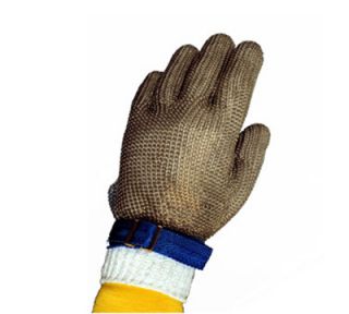 Tomlinson Full Hand Metal Mesh Glove, 304L Stainless, Nylon Strap, Medium