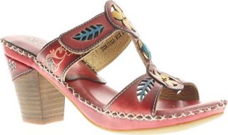 Womens Spring Step Tortuga   Red Leather Casual Shoes