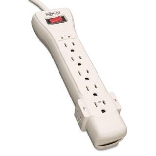 Tripp Lite Protect It 7 outlet Surge Suppressor (GreyTransformer block friendly designDiagnostic LED clearly indicates power problems before equipment is at risk7 outlet designSurge suppression 2160 JWeight 1.46 poundsMaterial PlasticDimensions 10.25 