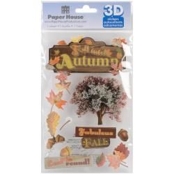 Paper House 3 d Sticker  Fall Into Autumn
