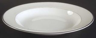 Waterford China Lismore Platinum Large Rim Soup Bowl, Fine China Dinnerware   Wh