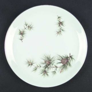 Norcrest Cascade Pine Dinner Plate, Fine China Dinnerware   Pine Design