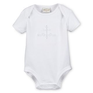 Keepsake Embroidered Christening Bodysuit   newborn 12m, White, White