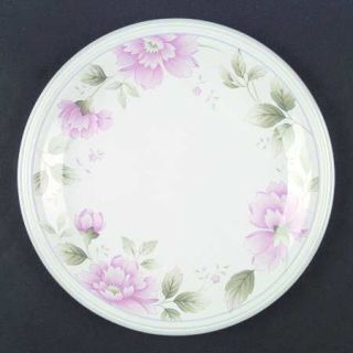 Mikasa Hearts Delight Dinner Plate, Fine China Dinnerware   White W/Pink Flowers