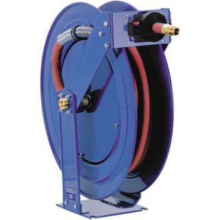 Coxreels Heavy Duty Spring Driven Fuel Hose Reel   Holds a 3/4in. x 50ft. Hose,