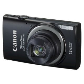 Canon PowerShot ELPH 340 HS 16MP Digital Camera with 12X Optical Zoom   Black