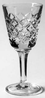 Gorham Glen Mist Cordial Glass   Cut Criss Cross Design, Textured Foot