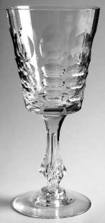 Tiffin Franciscan St. James Water Goblet   Stem #17711, Thumb  Print Cuts,Knob S