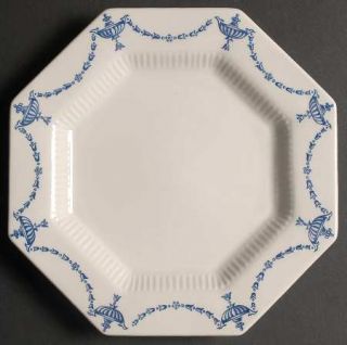 Independence Ash Lawn Salad Plate, Fine China Dinnerware   Blue Lamps & Floral S