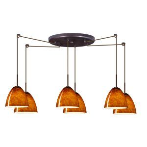 Besa Lighting BEL 6JC 447018 BR Vila Pendant