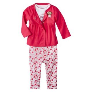 Just One YouMade by Carters Newborn Girls 3 Piece Set   Pink 3 M