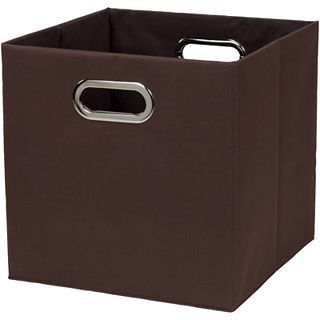 Creative Bath Fold N Store Crate Hamper, Brown