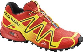 Mens Salomon Speedcross 3   Canary Yellow/Bright Red/Black Running Shoes