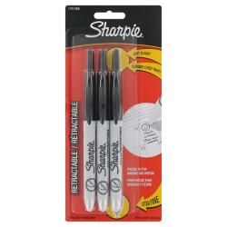 Sharpie Retractable Black Ultra fine Point Permanent Markers (pack Of 3)