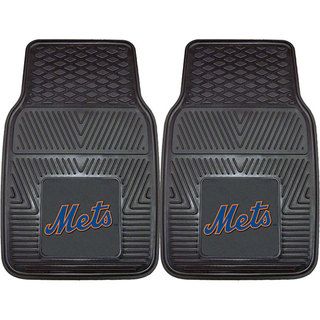 Fanmats New York Mets 2 piece Vinyl Car Mats (100 percent vinylDimensions 27 inches high x 18 inches wideType of car Universal)