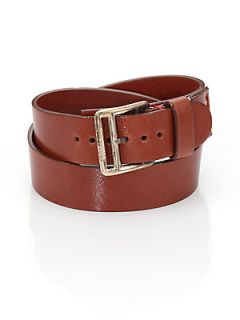 Miansai Leather Double Wrap Bracelet   Brown