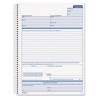 Tops Spiralbound Proposal Form Book