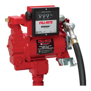 Fill Rite Dual Voltage Fuel Pump with Meter   115/230 Volt, Model# FR311V