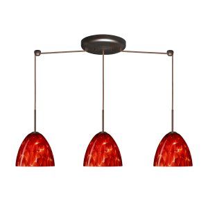 Besa Lighting BEL 3BB 757241 BR Sasha II Pendant