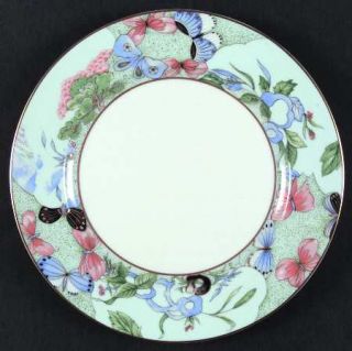 Haviland Romantique (White Backgd) Dinner Plate, Fine China Dinnerware   Blue&Pe
