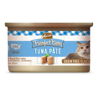 Purrfect Bistro Grain Free Tuna Pate Canned Cat Food, 3 oz., Case of 24