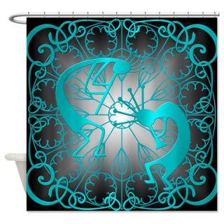  Sun Workship in Turquoise Shower Curtain  Use code FREECART at Checkout