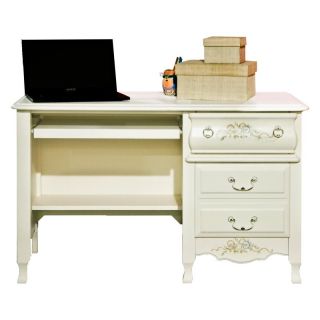 American Woodcrafters Summerset Computer Desk   White   67100 342
