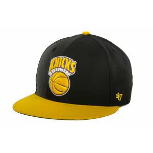 New York Knicks 47 Brand NBA Hardwood Classics Team Flip Strapback Cap